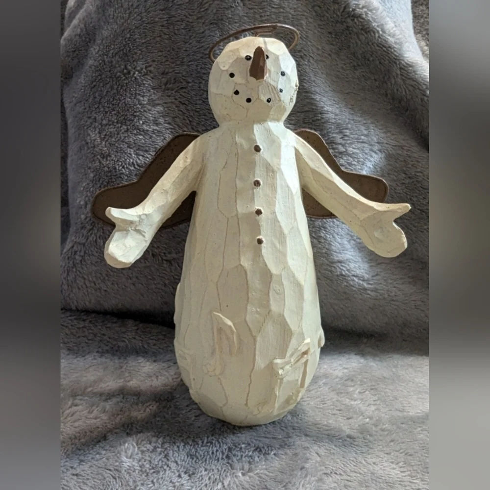 VTG Flurryville Collection Heavenly Heather Snowman Angel Figurine w/ Box